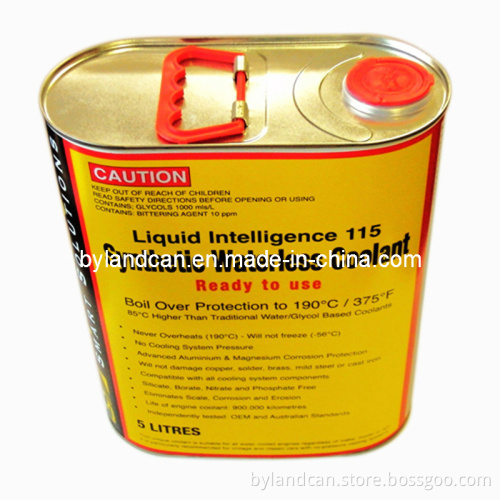 5 Liters Tin Can for Packaging Lubricant